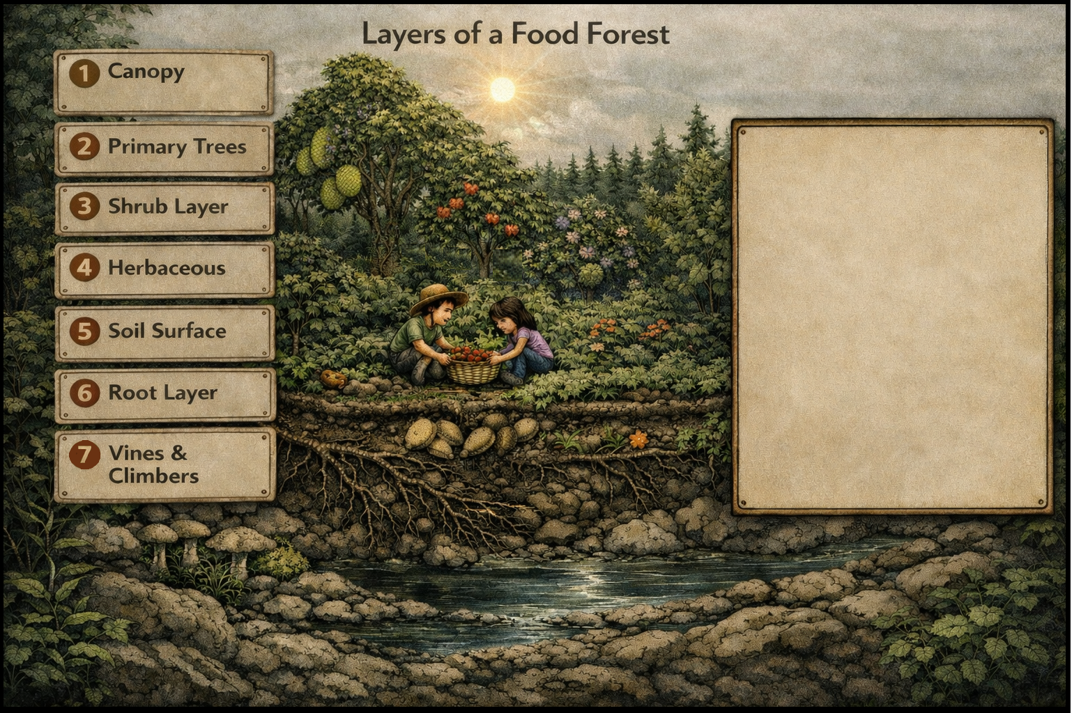 Layers of a Food Forest